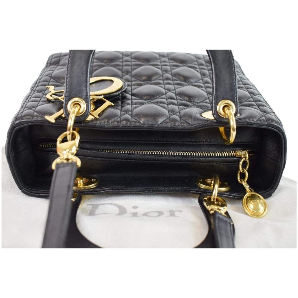 CHRISTIAN DIOR Medium Lady Dior Lambskin Shoulder - Picture 4 of 12